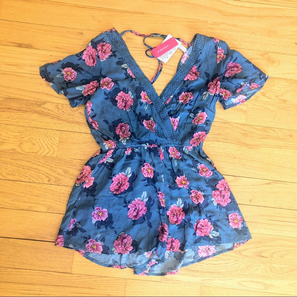 NWT Floral Romper